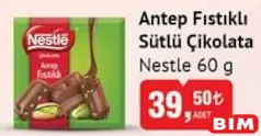 NESTLE ANTEP FISTIKLI SÜTLÜ ÇİKOLATA 60 G